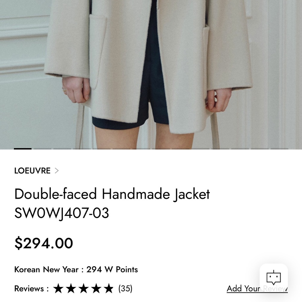 Double sided coat. From a Korean brand Loeuvre - Picture 3 of 11
